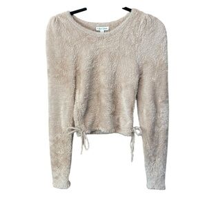 For Love & Lemons Cropped Mohair Sweater Size Large NWT